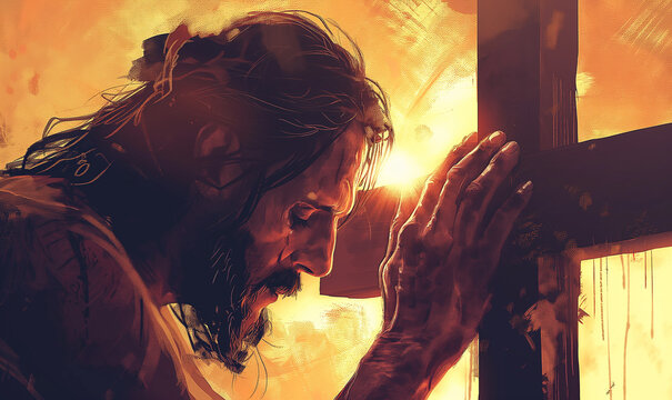 Christian Holy bible book for prayer and worship, concept religion. Digital watercolor painting illustration