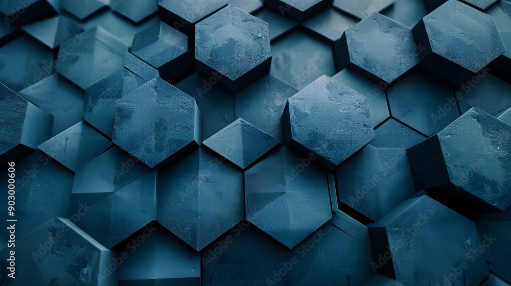 Aufkleber a textured geometric background with raised hexagonal patterns in varying heights