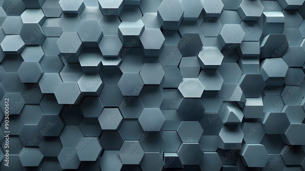 Aufkleber a textured geometric background with raised hexagonal patterns in varying heights