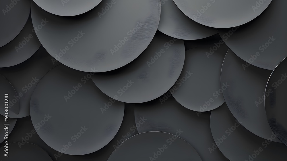 Aufkleber an elegant geometric background with overlapping circles creating a sense of movement