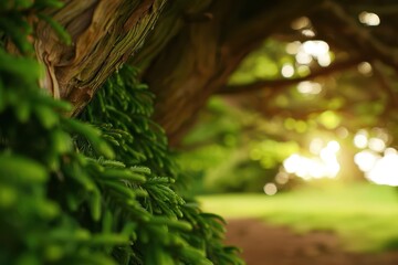 Explosion of resilience in a yew garden