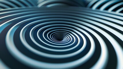 Obraz premium A mesmerizing 3D geometric background with concentric circles forming an optical illusion