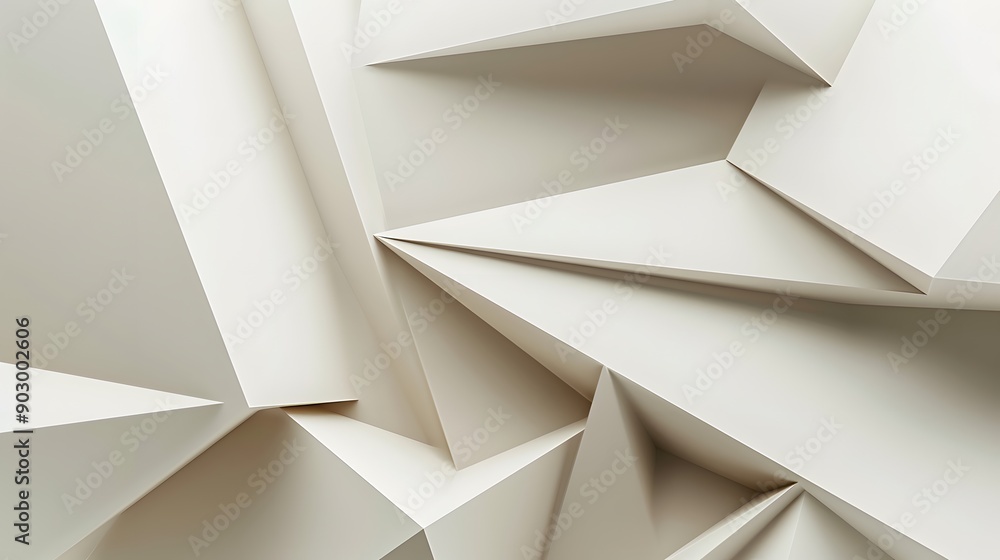 Aufkleber a minimalist geometric background with clean lines and sharp angles in neutral tones