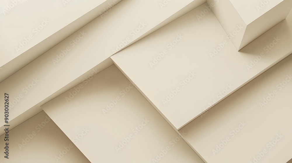 Aufkleber a minimalist geometric background with clean lines and sharp angles in neutral tones