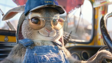 Cool Rabbit Driving