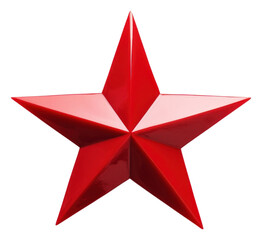 Fototapeta premium PNG Star symbol red white background.