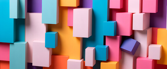 illustrazione con elementi geometrici astratti a tema contemporaneo surreale