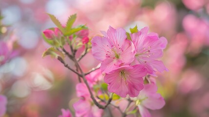Obraz premium Stunning Pink Blossoms in Full Bloom