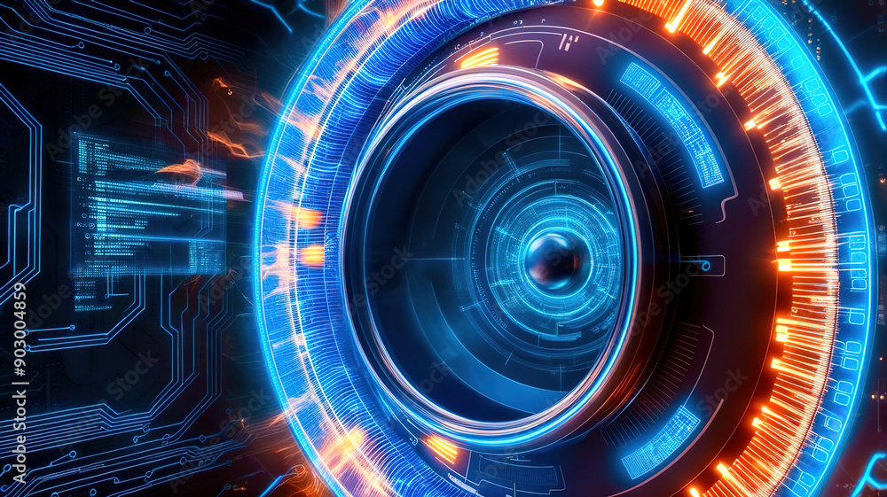 Poster digital abstract background