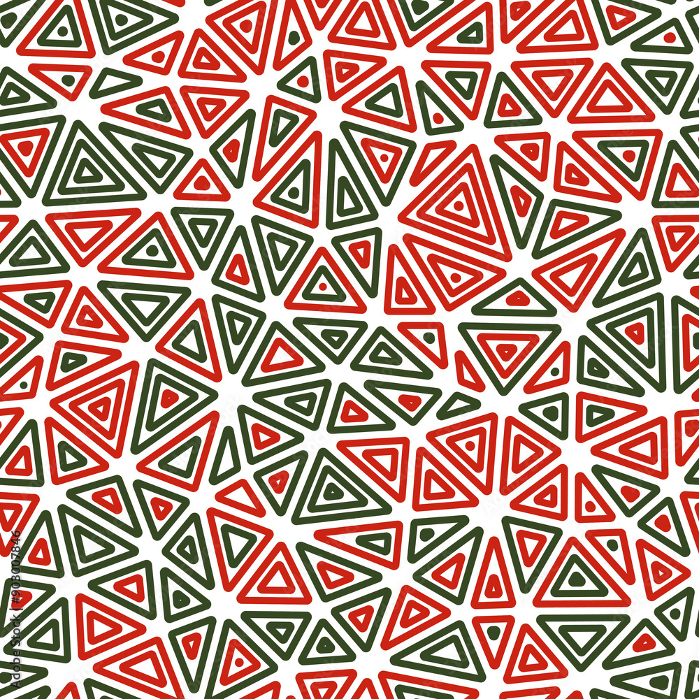 Poster abstract background with mosaic triangle shapes. multiple repeated inner triangles. medium triangle 