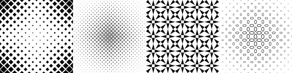 Black and white pattern collection