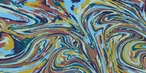 Seamless abstract marble pattern. Vector seamless pattern. Abstract grunge texture with fluid stains. Vector illustration.