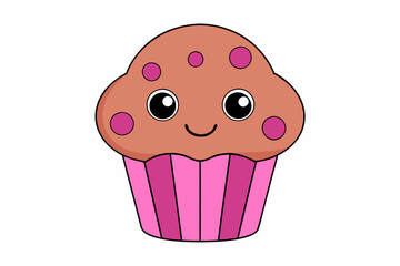 birthday cupcake, cupcake, cupcake cartoon  for Illustrations of Cupcakes, Including Birthday and Cartoon Cupcakes