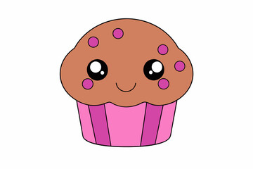 birthday cupcake, cupcake, cupcake cartoon  for Illustrations of Cupcakes, Including Birthday and Cartoon Cupcakes