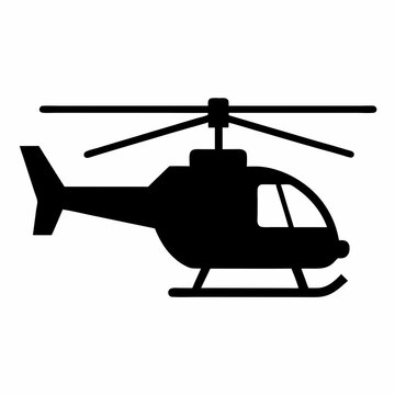 recommend clip art: Helicopter silhouette vector illustration