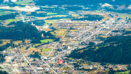 Urubici in Santa Catarina, Brazil. Aerial view.