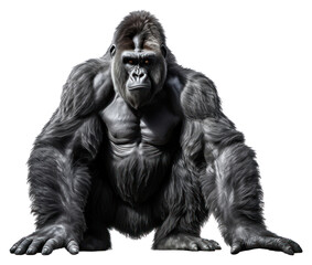 Fototapeta premium PNG Gorilla wildlife monkey mammal.