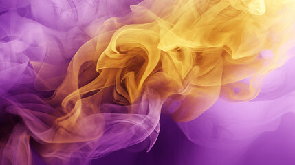 Fototapeta premium yellow and purple smoke texture background