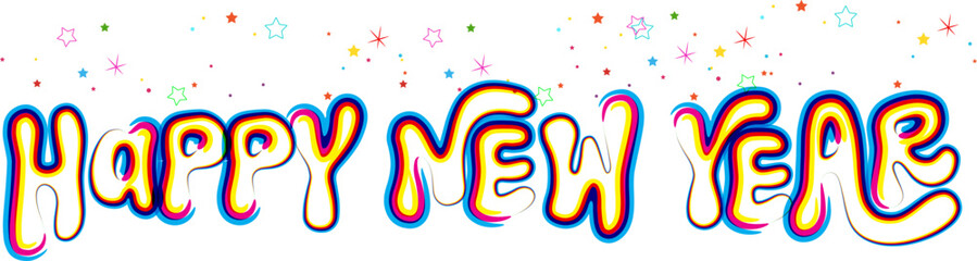 3d Happy New Year 2025 with elegant typography design template with gold realistic metal number. 2025 New Year celebration for premium