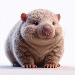 Obraz premium rat on a white background