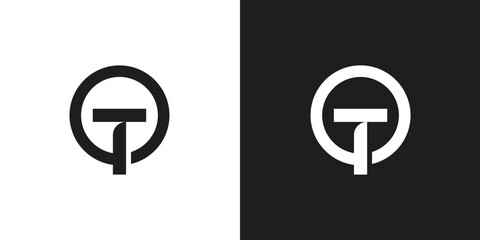 Vector Letter T CIrcle Logo Design