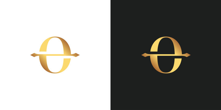 Vector Teta, Theta Gold Logo Design 