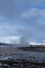 iceland geysir eruption