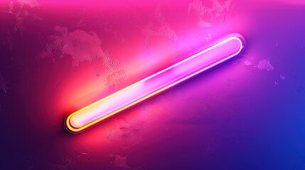 A glowing neon sign in vibrant colors on a purple background, ideal for nightlife and urban themes