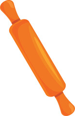 Classic wooden rolling pin for flattening dough, perfect for showcasing baking concepts