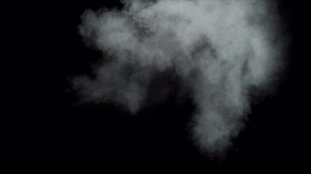 Military cannon muzzle flash, 4k 25p, three speeds, alpha channel for transparent background, 