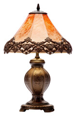 PNG Vintage lamp lampshade white background electricity.