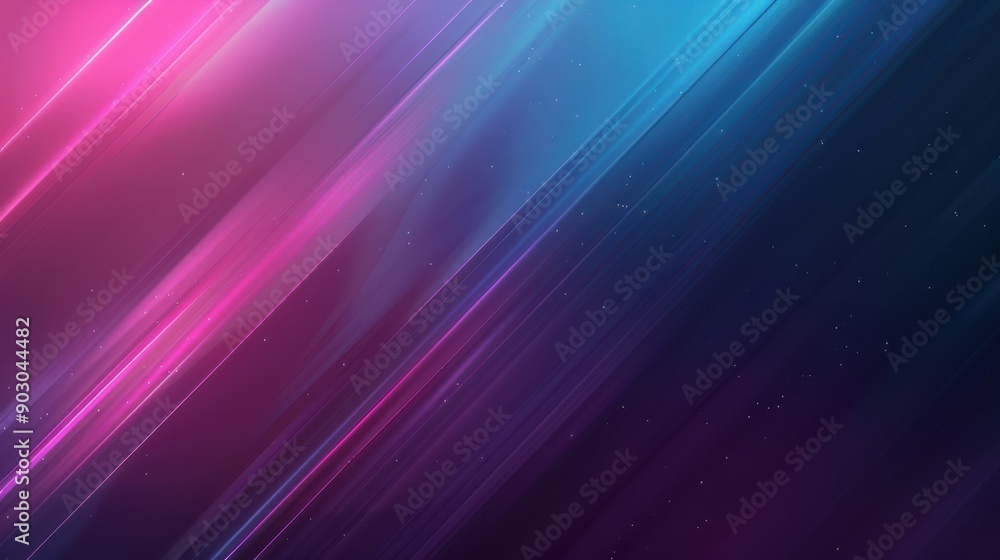 Poster a minimalistic neon effect with subtle glows and gradients in cool tones, perfect for a clean and mo