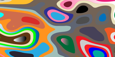 Paper cut topography relief imitation colorful 3d multi layers vector. illustration easy to edit and customize.