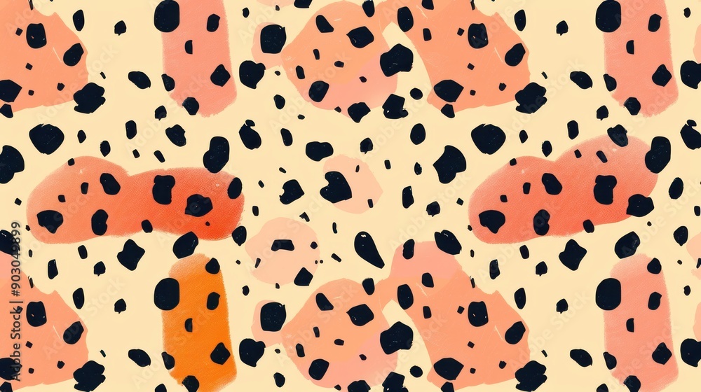 Poster A playful cheetah pattern with irregular spots and a subtle gradient, adding a fun and unique touch to your design