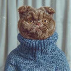 cat in a sweater