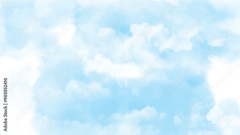 Canvas Prints blue sky background vector with tiny clouds. nature sky beautiful blue and white clouds texture back