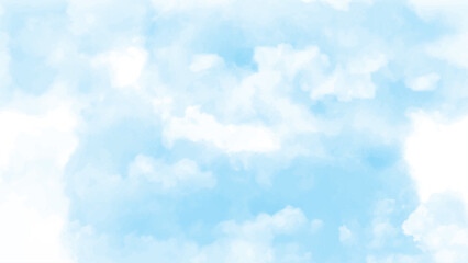 Blue sky background vector with tiny clouds. Nature sky beautiful blue and white clouds texture background.