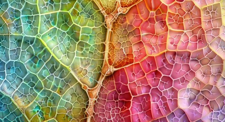 Cross Section Of Skin. Leaf Structure: Layers, Epidermis, Cellular and Anatomy Concept