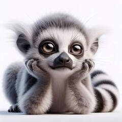 Fototapeta premium close up of a lemur