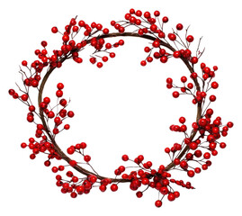 Naklejka premium PNG Christmas garland christmas wreath celebration.