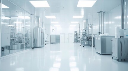 Clean and Modern Industrial Facility Interior