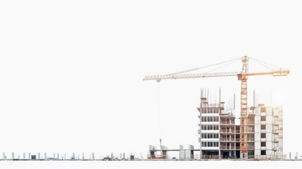 Construction Site with Crane