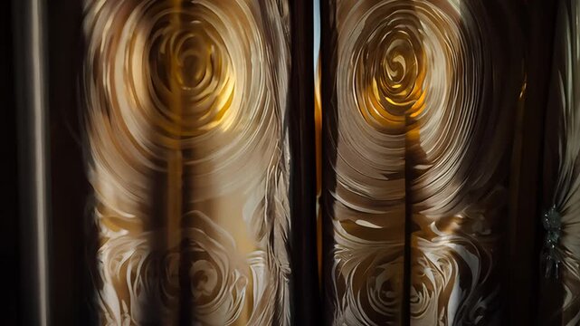 Exploring Abstract Textures and Patterns in Modern Art Installation at Local Gallery