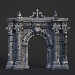 Obraz premium Elegant Classical Archway with Decorative Columns 