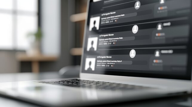 A close-up of a social media feed filled with negative comments about a companys latest scandal, with copy space, high-resolution photo, hyper realistic