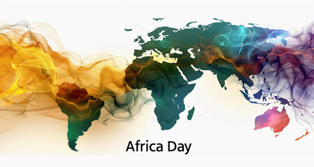 Stock image of Africa Day, Celebrated on May 25th of every year, celebrating the great continent of Africa for their contribution to the world