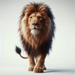 lion isolated on white background