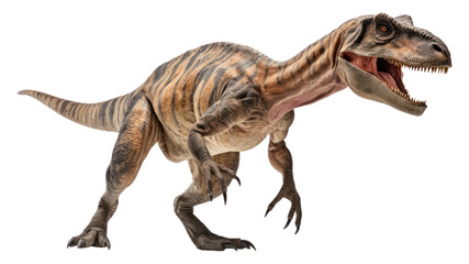 Naklejka premium PNG Dinosaur Velociraptor reptile animal white background.