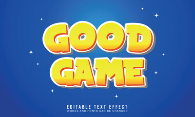 Good Game Bold Text Style Effect