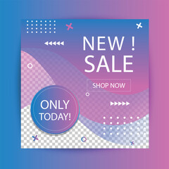Colourful sale business posters Instagram social media design
